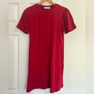 Crimson Tshirt Dress